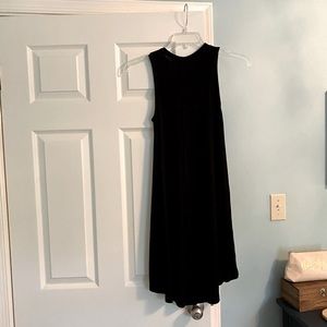 Black ribbed sleeveless dress size medium